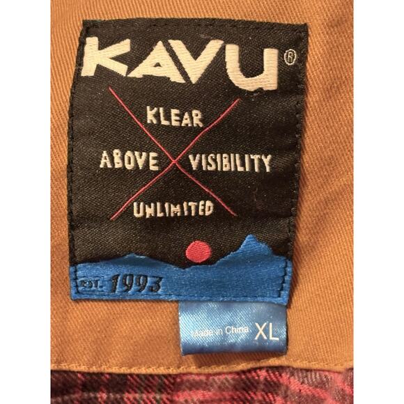 Kavu  Men’s XL All Cotton Flannel Lined Canvas Jacket - Picture 3 of 10